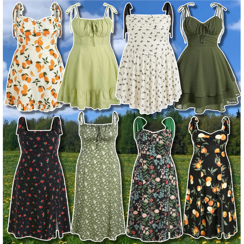 เดรสผูกไหล่ สาวอวบ(อก36-56) สินค้าพร้อมส่ง – โปรปัง
