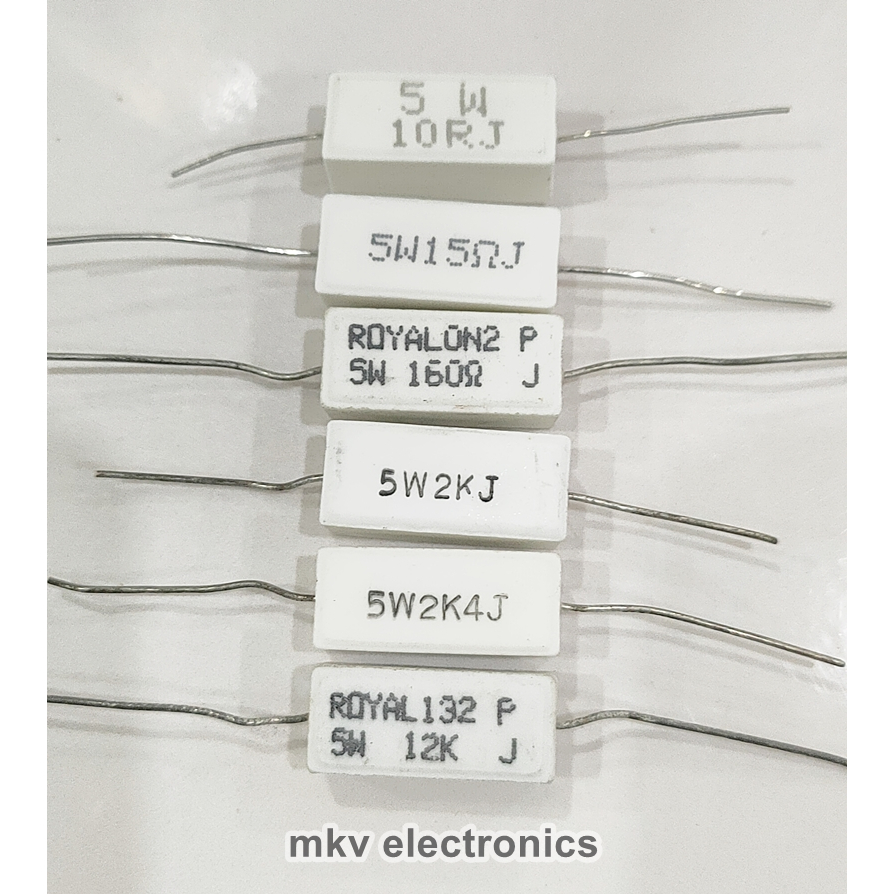 10R 160R 2K 2.4K 12K Cement Resistor Rกระเบื้อง เลือกสินค้า
