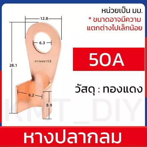 หางปลาทองแดง หางปลากลม ถูก แท้ 100% 3 5 10A 20A 30A 40A 50A 60A 80A 100A 150A 200A 250A 300A ขั้วสายไฟ connector