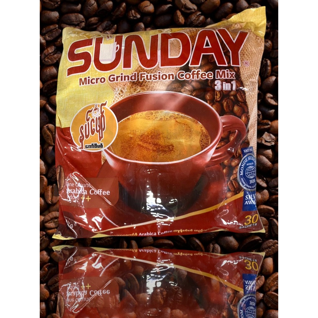การแฟ Sunday / ชา Sunday / ชาไทย Sunday ( 1 แพ็ค 30 ซอง ) COFFEE TEA MIX