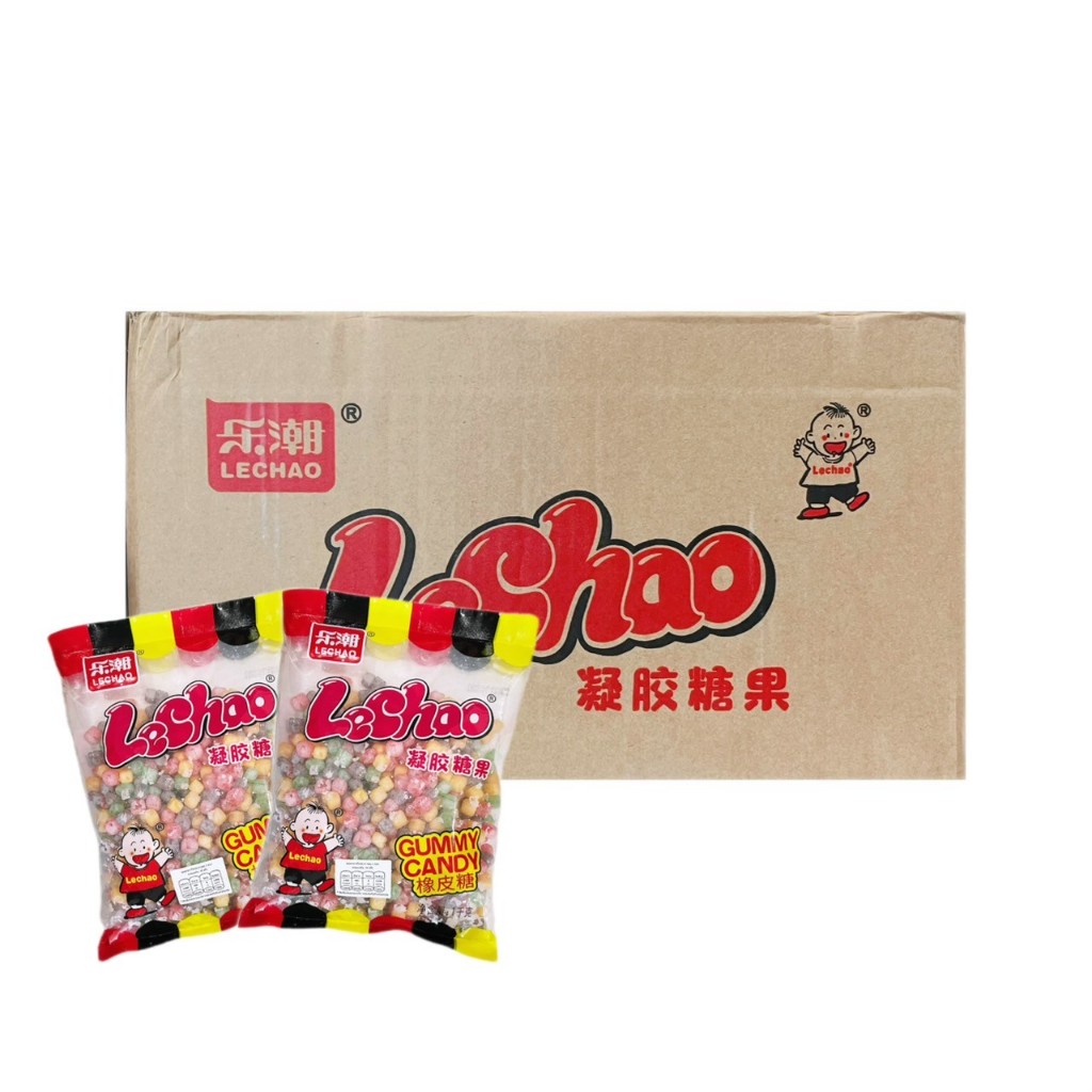 เยลลี่น้ำแข็งและเยลลี่ไข่มุกคริสตัล Lechao หวานอมเปรี้ยว อร่อย  (1 ลังมี 10  ห่อ)