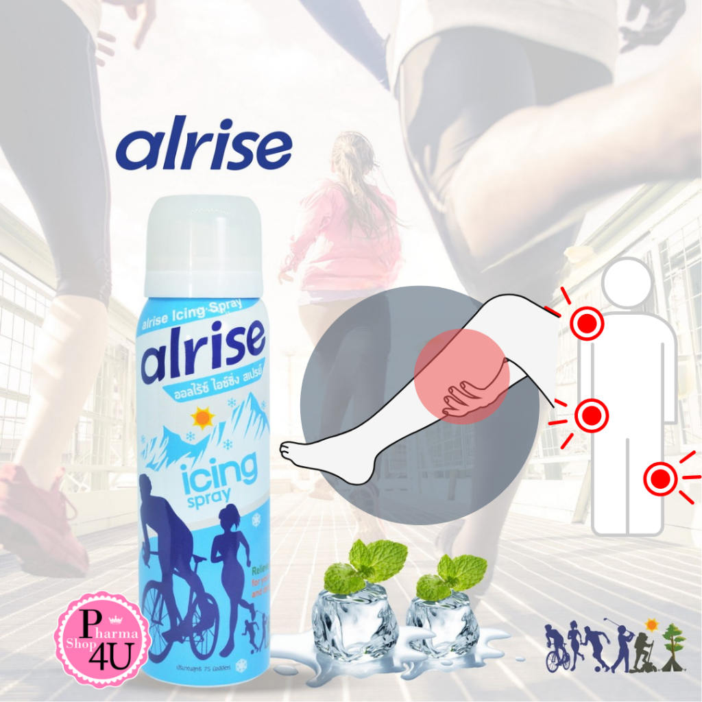 Alrise Icing Spray ออลไรซ์ ไอซ์ซิ่ง สเปรย์ 75 ml.  #7434