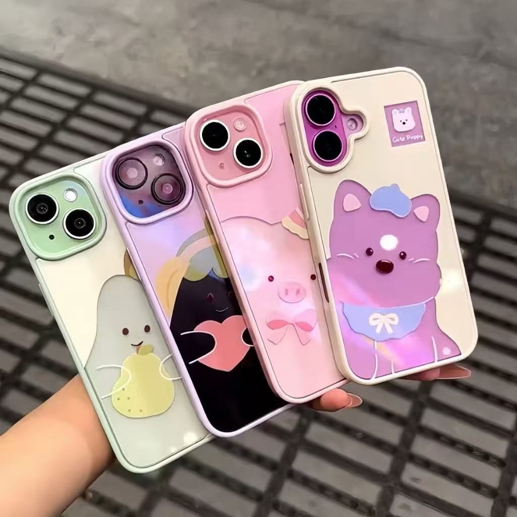 IP16PROMAX {ส่งจากไทย} เคสอะคริลิค สกรีนลาย สำหรับ ไอโฟน i15 i15plus i15promax i16 16promax