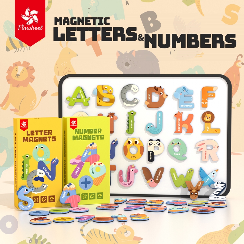 Pinwheel Magnetic Letters & Numbers