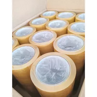 เทปใส 2 นิ้ว 100 หลา ราคาถูก OPP Tape เทปกาวใส / น้ำตาล เทปขุ่น ใช้ปิดกล่อง ราคาโรงงาน ลดต้นทุน