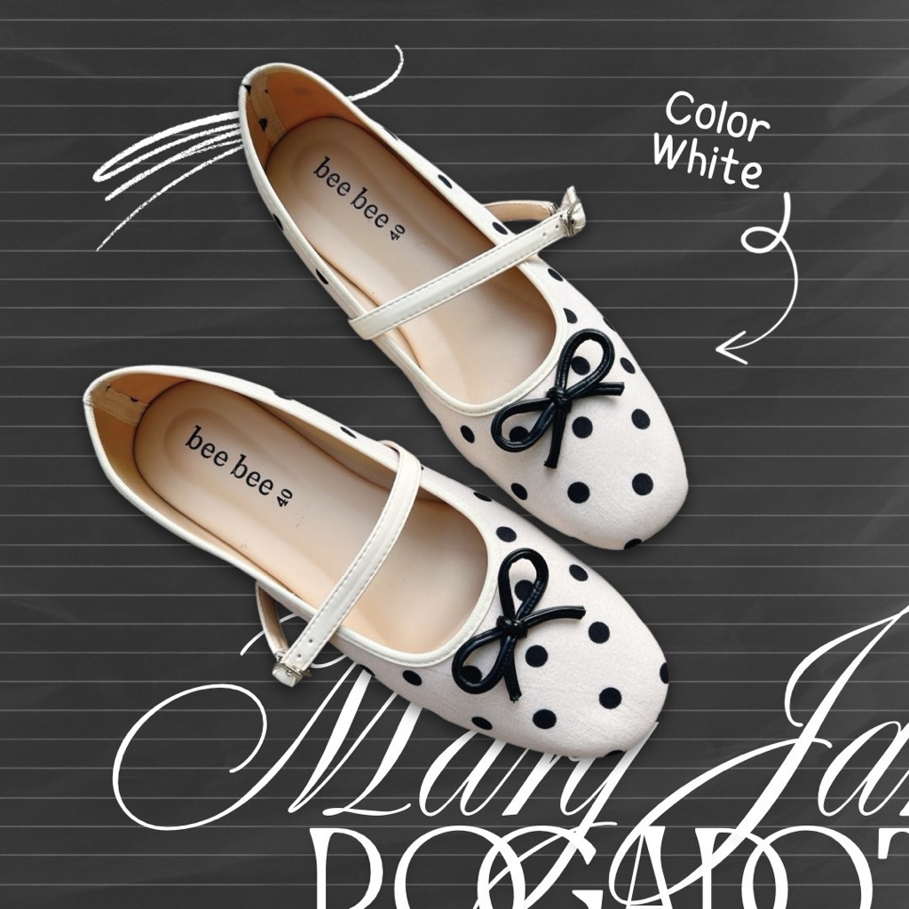 beebeeแมรี่เจนลายจุด (NN-115) ผลิตโดยช่างไทย🇹🇭