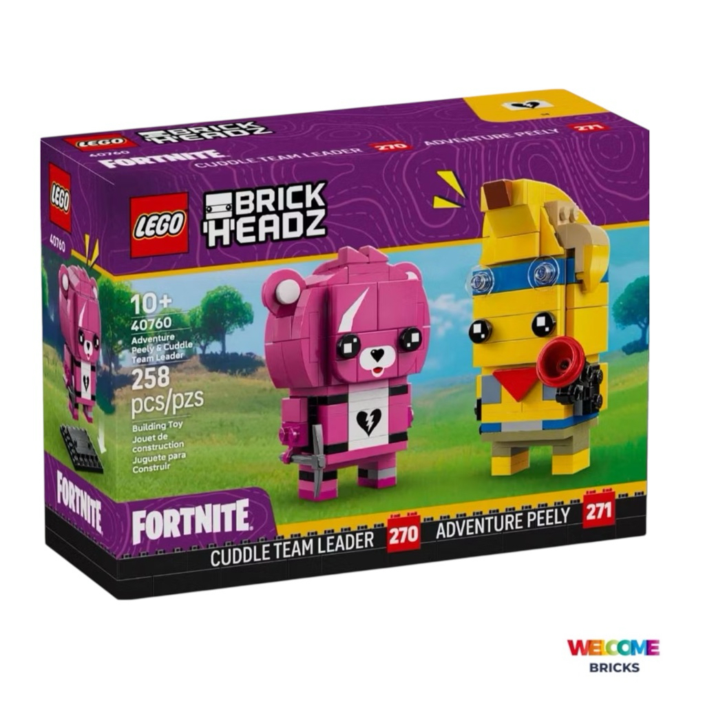 Lego BrickHeadz 40760 Adventure Peely & Cuddle Team Leader 🥰🥰🥰🥰สินค้าพร้อมส่ง การรันตีของแท้ 100%