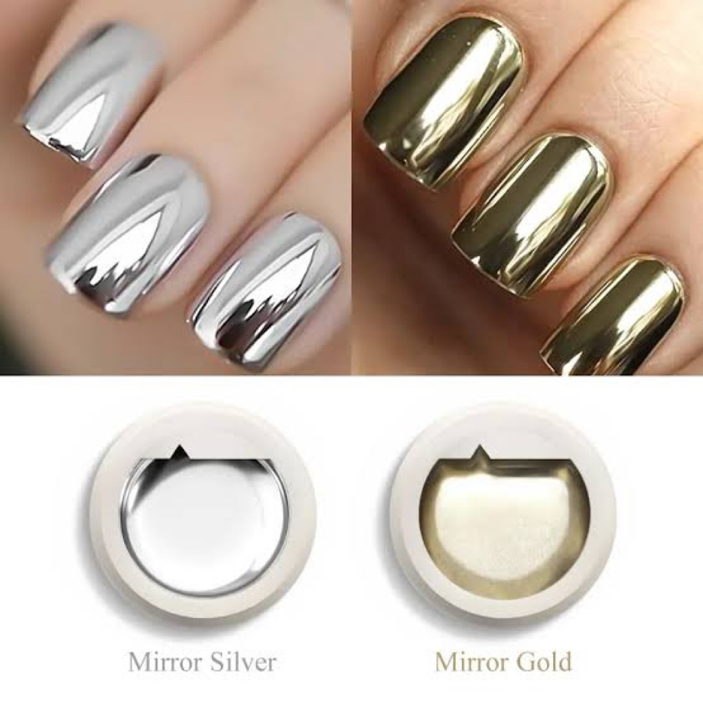 สีเมทาลิกBinสีเงินสีทองใช้ลากเส้นทำลายนูนแบบกระปุกชมพูมี2สีตกแต่งเล็บ