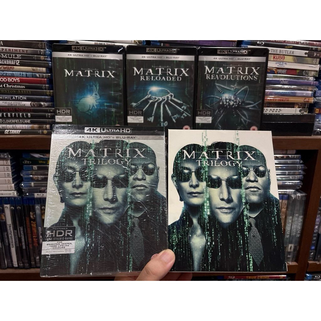4K-Blu-ray The Matrix : ปกสวม ครบ 4 ภาค หนังดีน่าสะสม มีซัพไทย