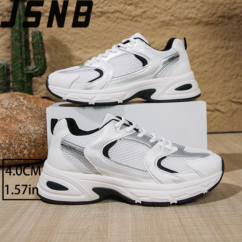 รองเท้ากีฬาคู่รักสไตล์เกาหลี ผู้หญิงไซส์ 36-45 ลดพิเศษ! เดินสบาย ใส่เก๋ เทรนด์มาแรง ใส่ได้ทุกวัน จัดส่งเร็ว - รูปที่ 4