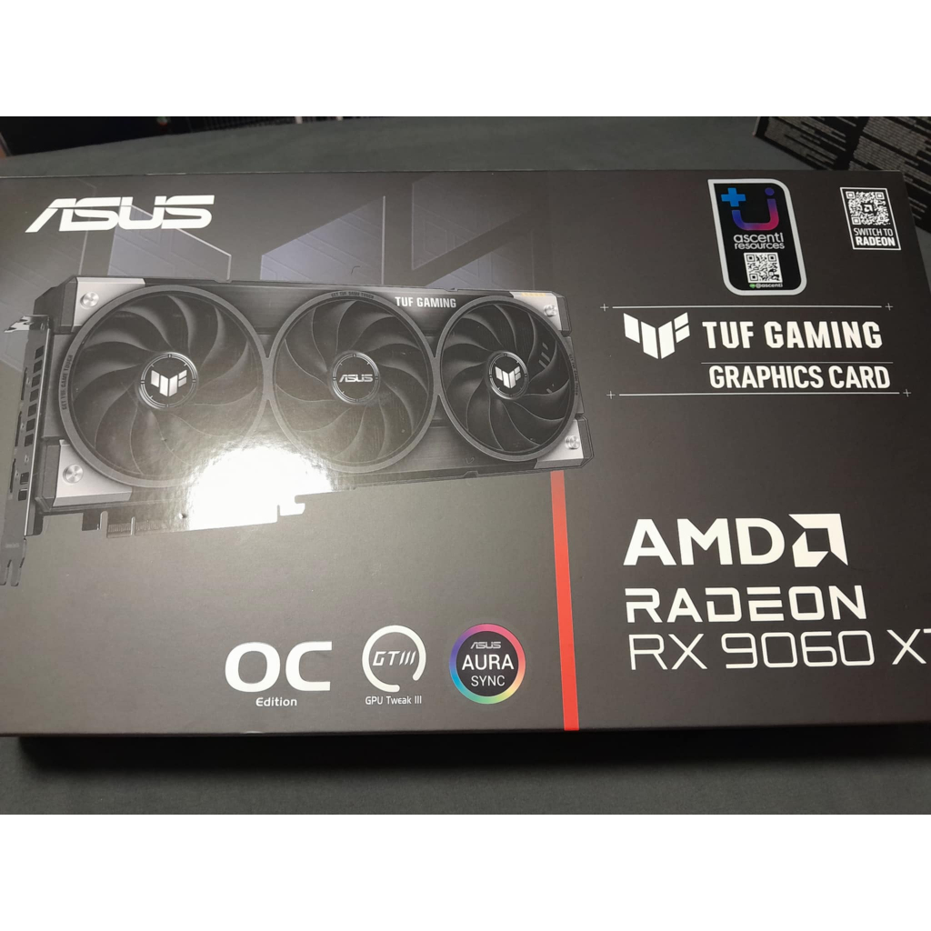 การ์ดจอ(VGA) ASUS RX 9060 XT TUF Gaming 16GB OC มือสอง