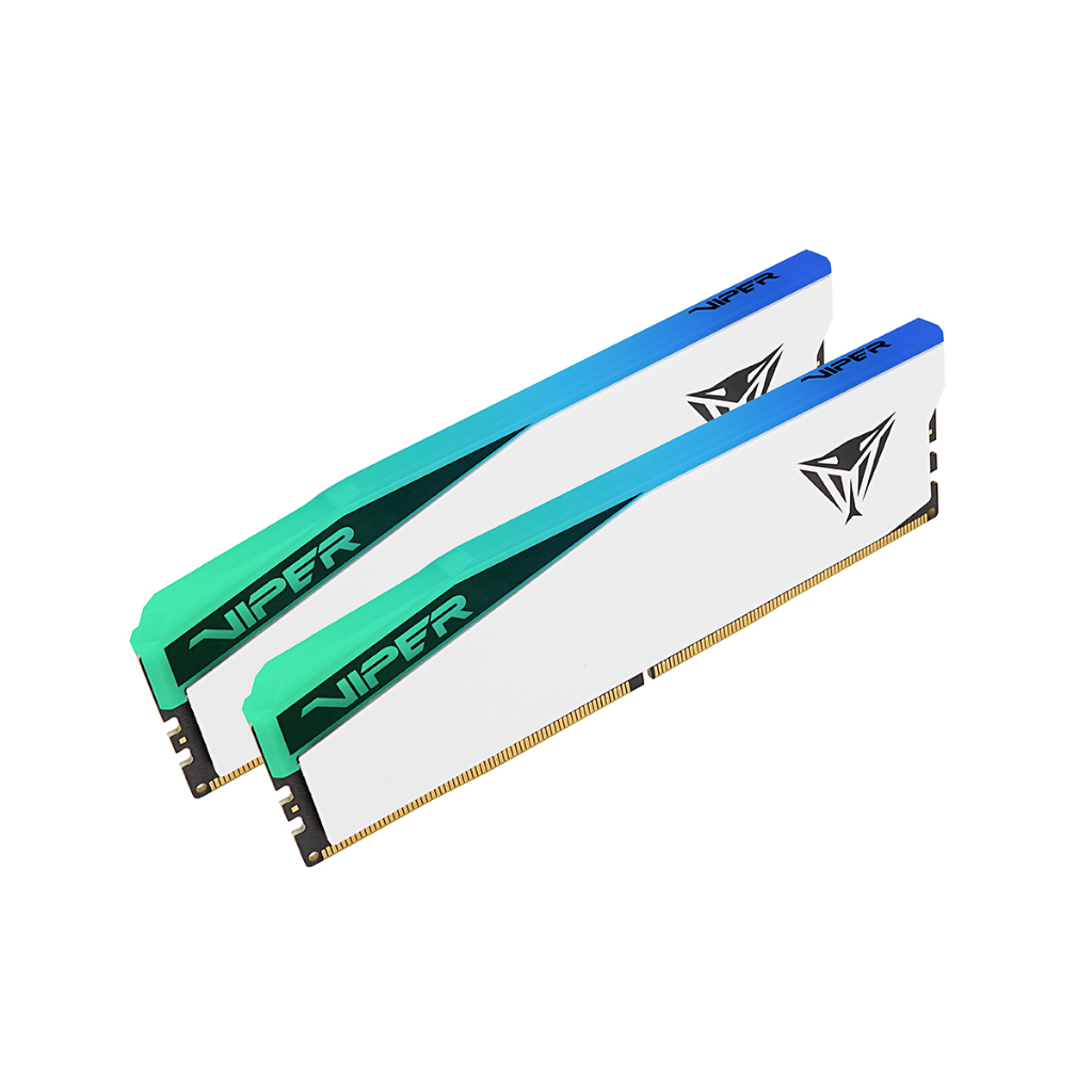 PATRIOT Viper Elite 5 RGB 32GB 6000 MHz DDR5 CL30 White (16GBx2) แรม RAM (PVER532G60C30KW)