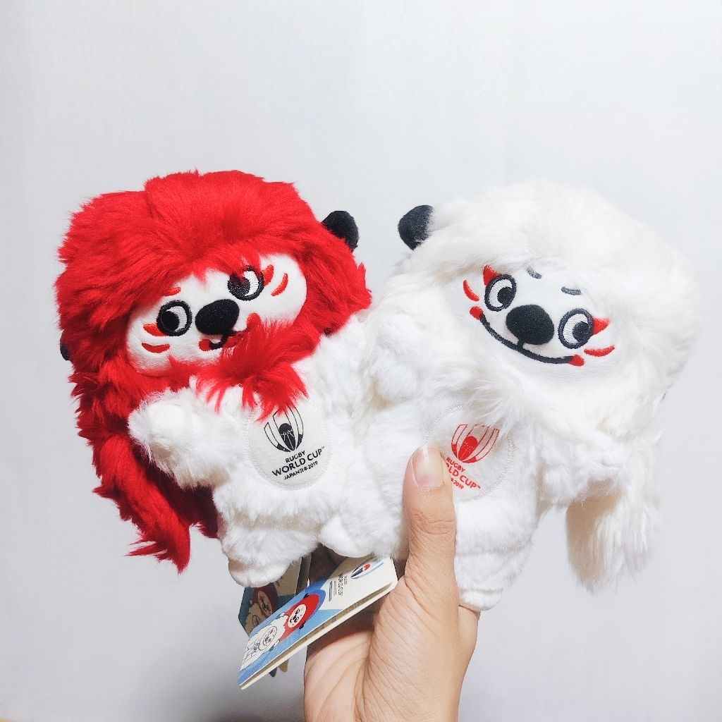 ตุ๊กตามาสคอตรักบี้เวิลด์คัพของญี่ปุ่น🇯🇵 Rugby World Cup Japan 2019 Ren-G Kabuki Plush 8" 