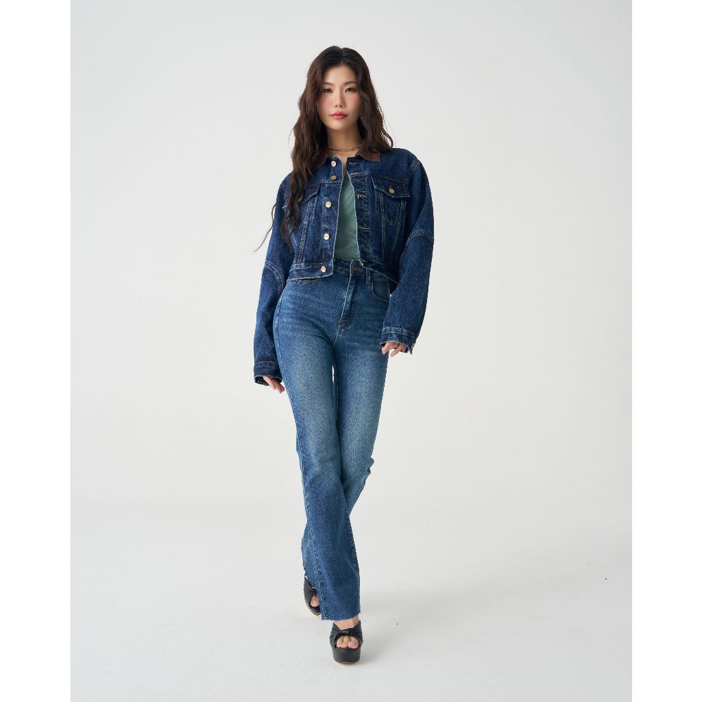 Niyom Jeans collection The Forest : รุ่น BJ019 กางเกงยีนส์ผู้หญิงขาม้า