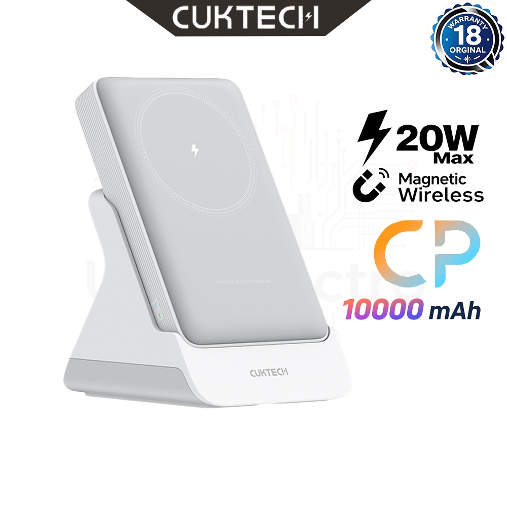 cuktech AURA WPB100N แบตสำรอง ชาร์จไร้สาย พร้อมแท่นชาร์จ Magnetic Charger ความจุ 10000mAh
