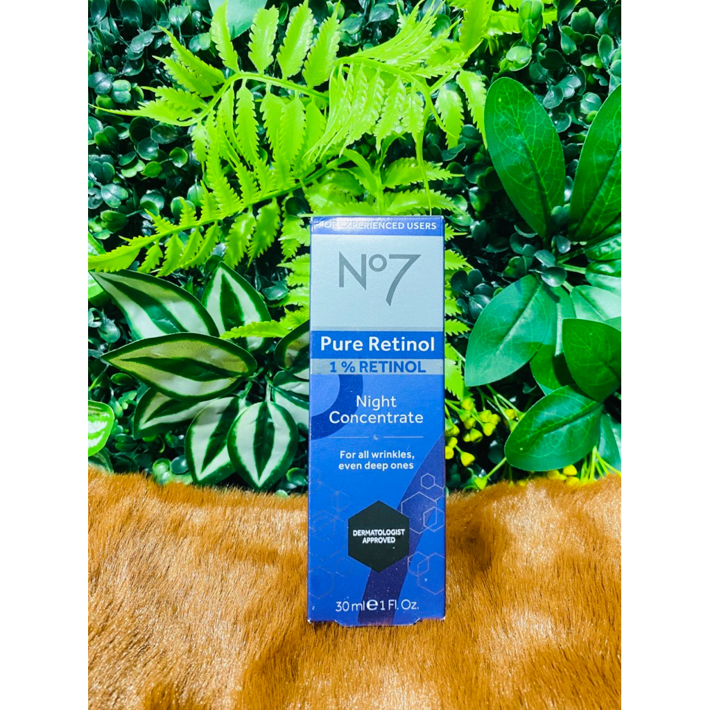 No7 Pure Retinol 1% Retinol Night Concentrate 30ML นัมเบอร์เซเว่น เพียว เรตินอล 1% เรตินอล ไนท์ คอนเซ็นเทรท 30 มล.