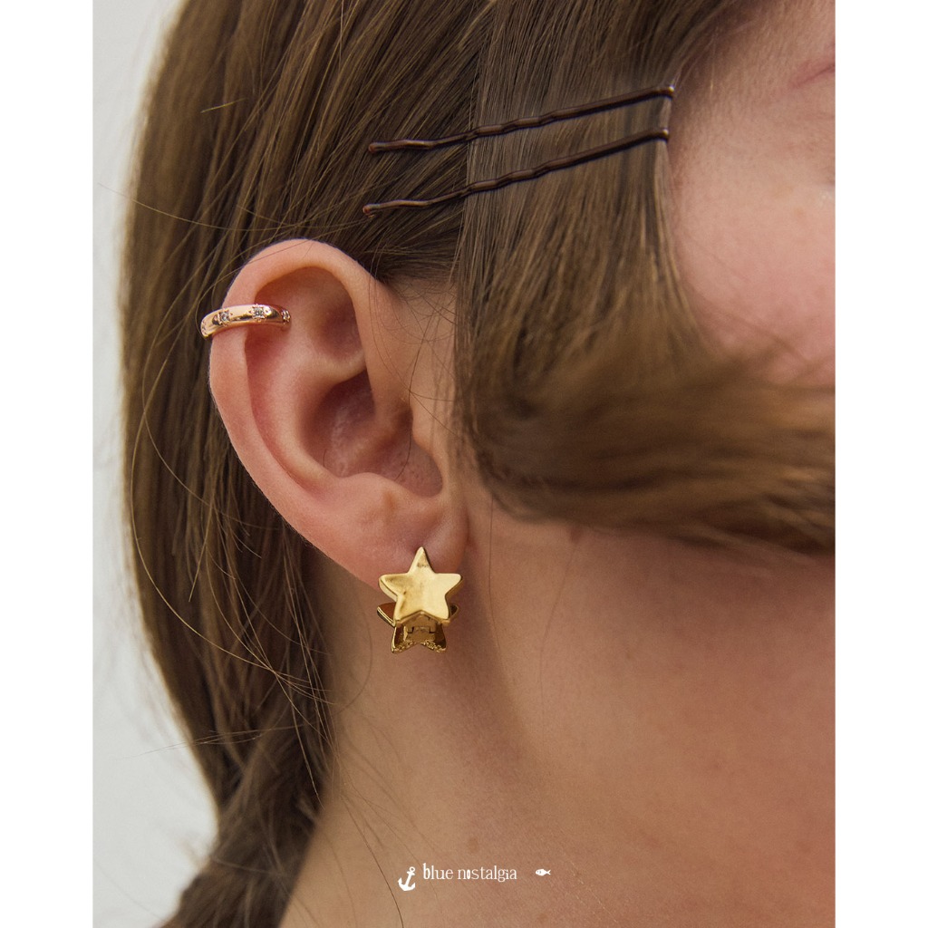 Julys - star crush huggie earrings