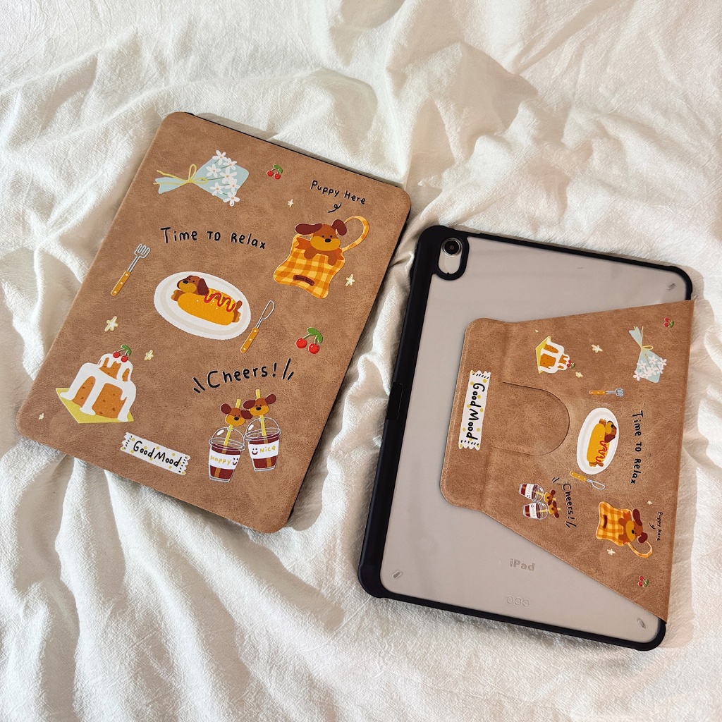 🚚พร้อมส่ง🚚เคส Samsung Tab S10 FE S9 FE+ S6 Lite ดัชชุนด์ A9+ A7 Lite S9 FE มีที่ใส่ปากกา S9 S6 Lite