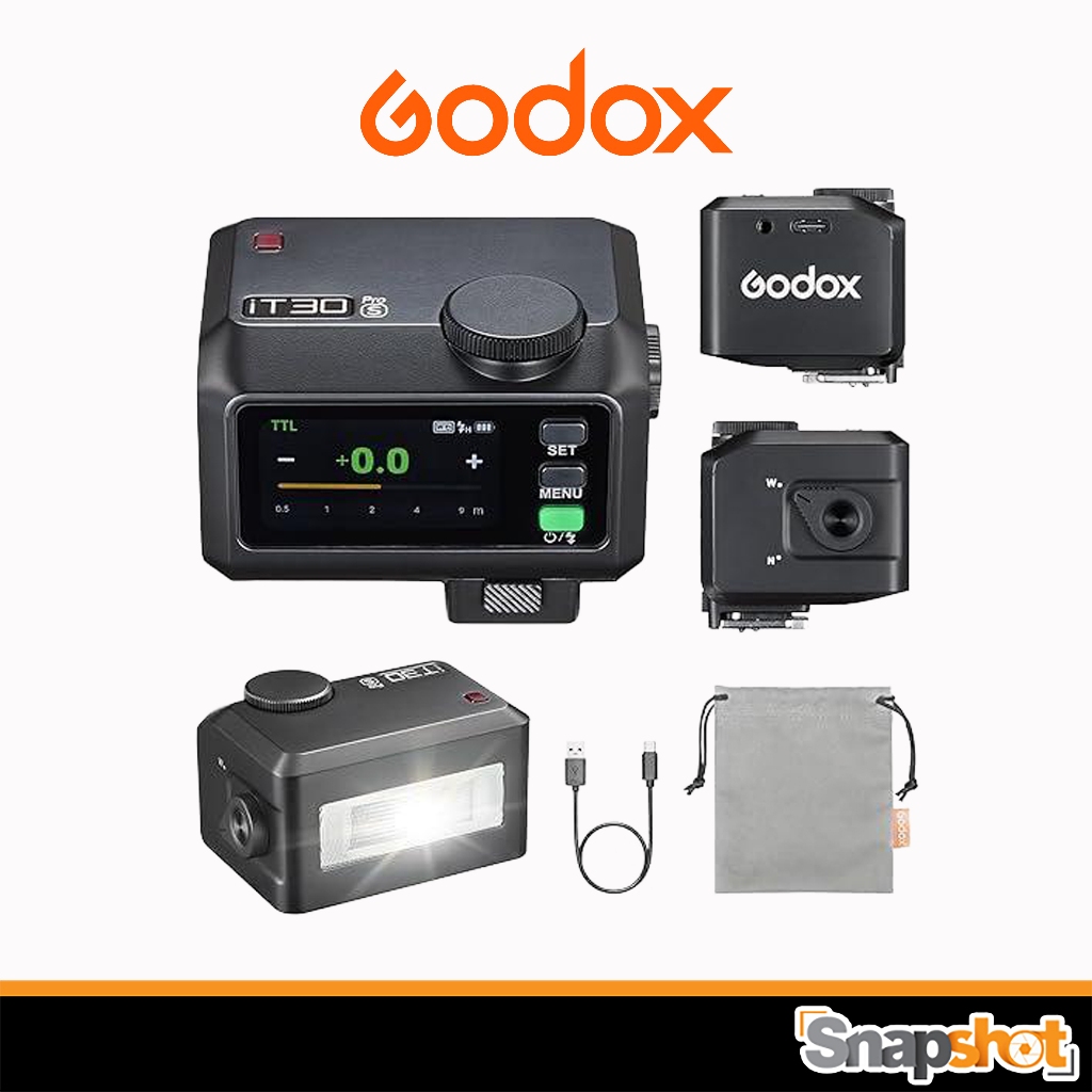 Godox iT30 Pro C/N/S/F/O 2.4G 2.8" Touchscreen Pocket Flash TTL Auto-Exposure 2.4G แฟลชกล้องไร้สาย