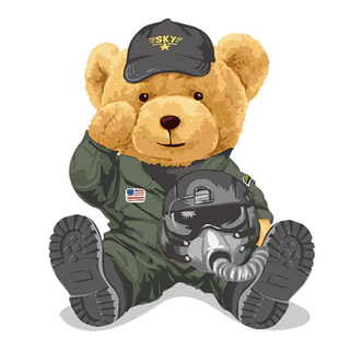 ตัวรีดการ์ตูนสุดฮิต 🐻 Polo bear 2 🐻 รีดง่าย ตัวรีดติดเสื้อ สติกเกอร์รีดติดเสื้อ 🐻