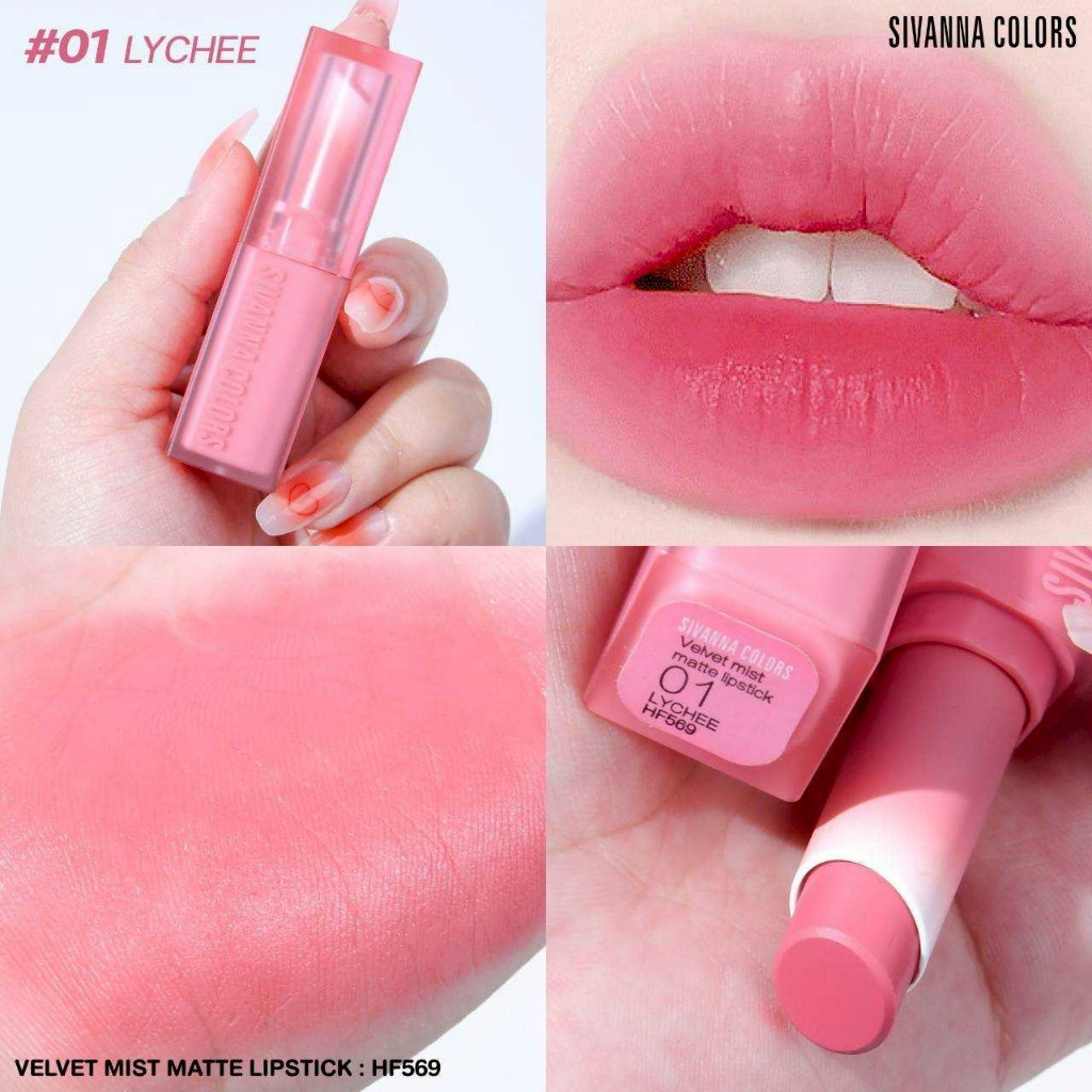 HF569 Sivanna Colors Velvet Mist Matte Lipstick - รูปที่ 2