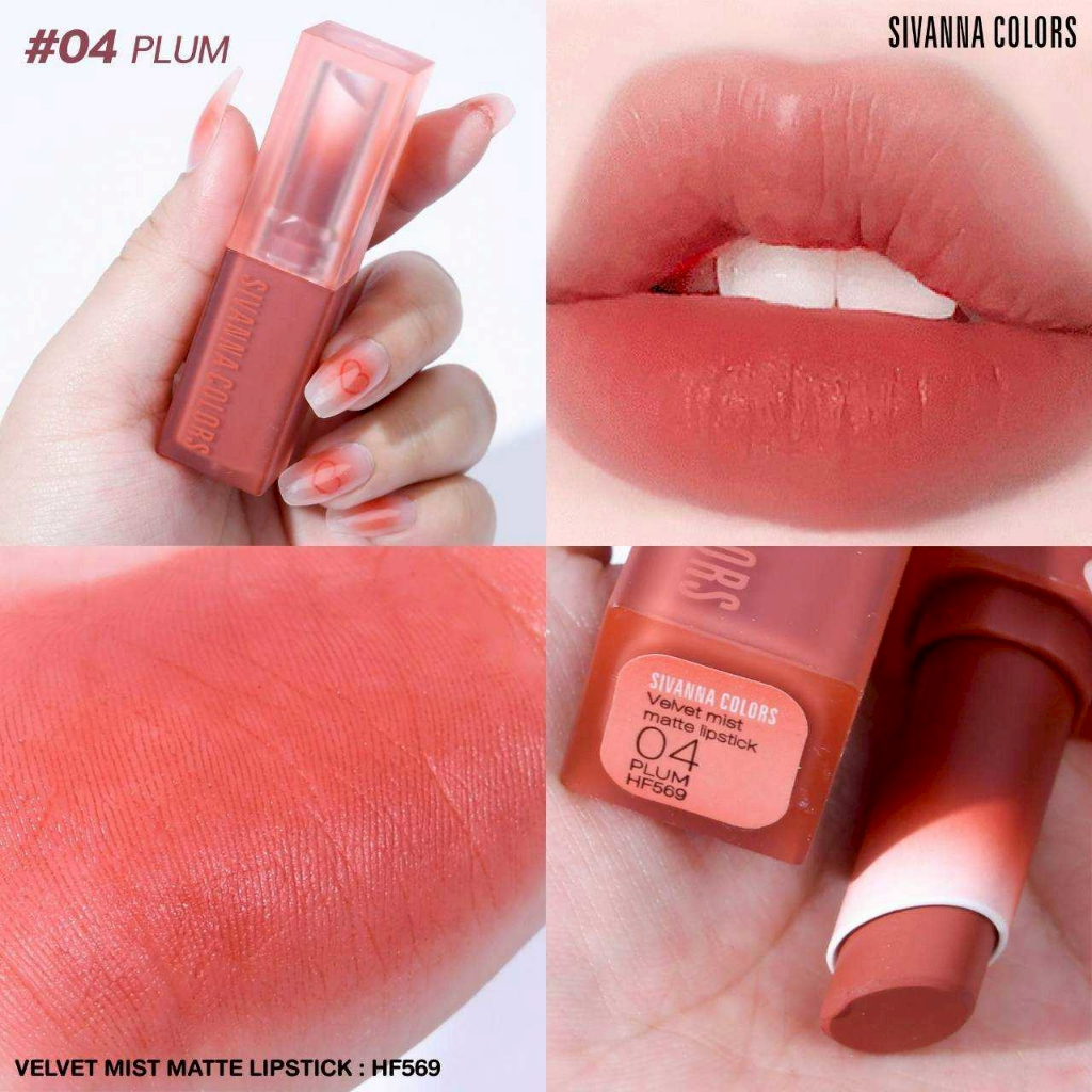 HF569 Sivanna Colors Velvet Mist Matte Lipstick - รูปที่ 4