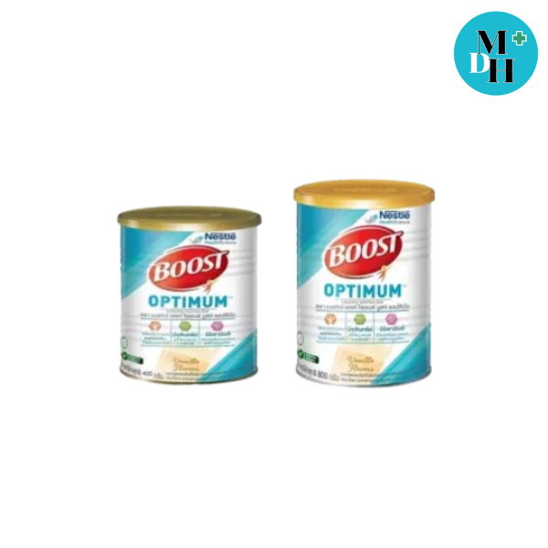 Nestle Nutren Boost Optimum อาหารเสริม นิวเทรน บูสท์ ออปติมัม ขนาด 400 กรัม 00735 / 800 กรัม 16038