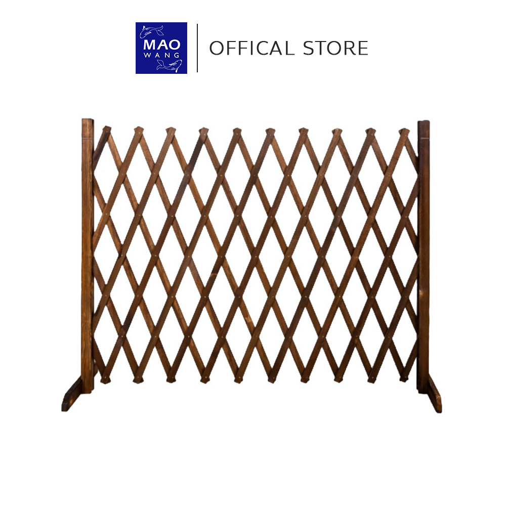 MAO รั้วไม้ตกแต่งสวน พับเก็บได้ เคลื่อนย้ายได้ รั้วไม้กั้นพื้นที่ แบบยืดหดได้