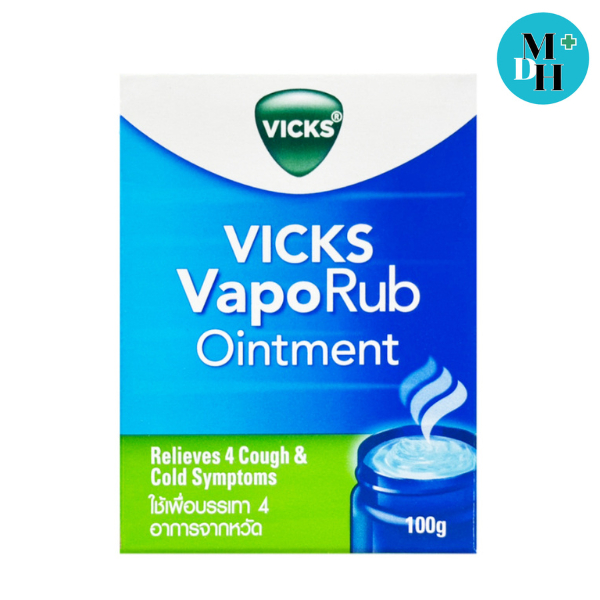 VICKS VAPORUB 100 G วิคส์ วาโปรับ ขนาด 100 กรัม บรรเทาอาการคัดจมูก บรรเทาอาการหวัด / 22463