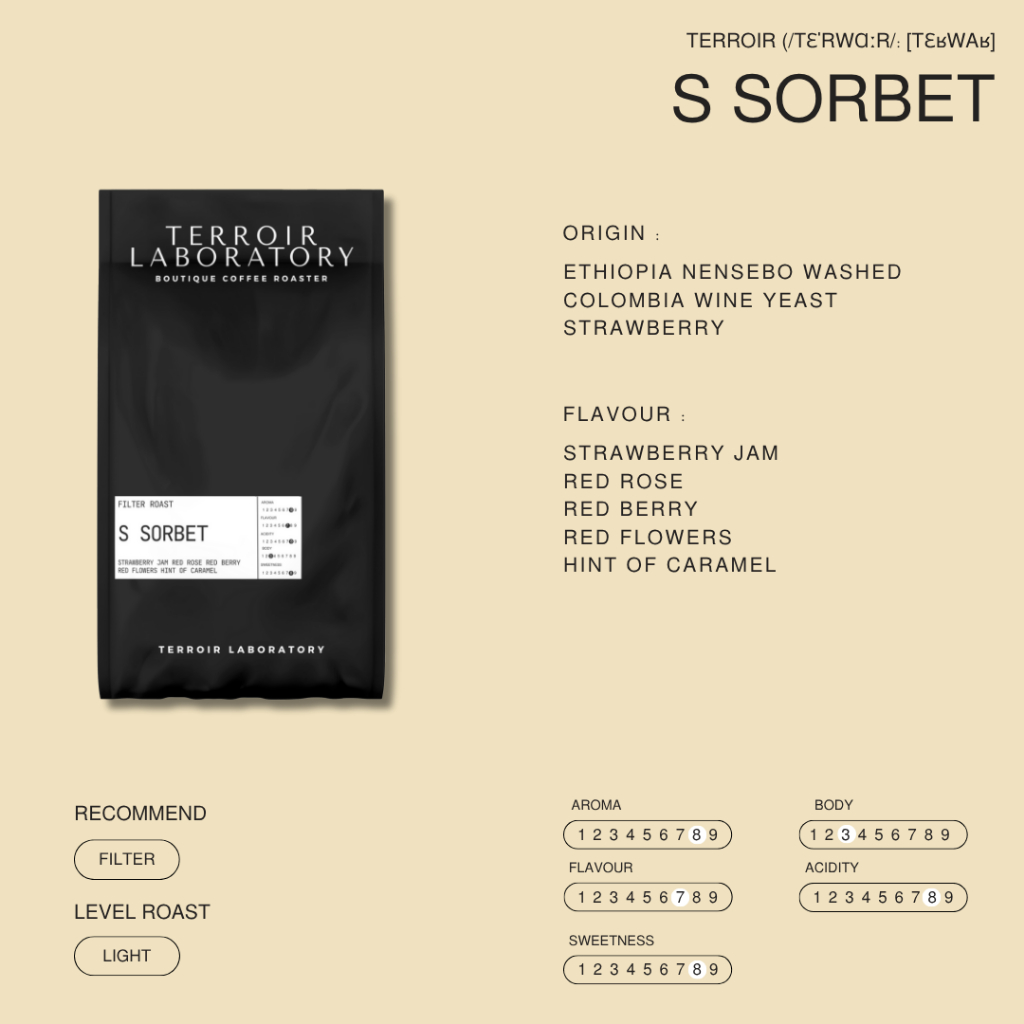 S Sorbet Blends กาแฟสำหรับ Filter 200g