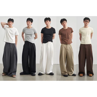 Orbit Wide Pants กางเกงขากว้างทรงกระบอกใหญ่ A3,A4