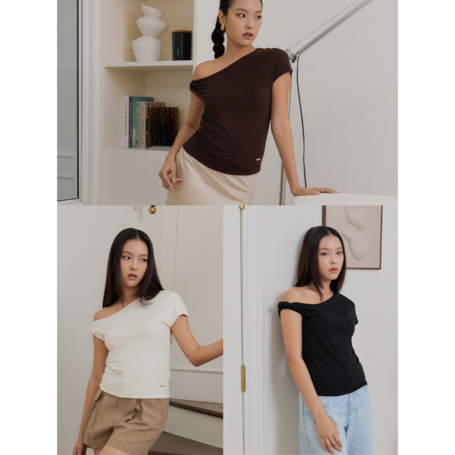 AILUMI - Two-Way Twist Top เสื้อทวิสต์ บิดได้สองทาง ทรงสวย ตัดเย็บพิเศษ