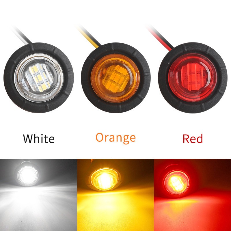 King-carmate 1ชิ้น เซ็ตสากลรถบรรทุกไฟโปรโมชั่นสัญญาณไฟท้ายรถยนต์ Super Bright LED ไฟเลี้ยวด้านข้างรถจัดแต่ง ขายดี