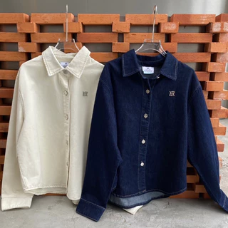 CHUUCHOP - Bambi Denim Shirt แจ็คเก็ตยีนส์แขนยาว(C8399)