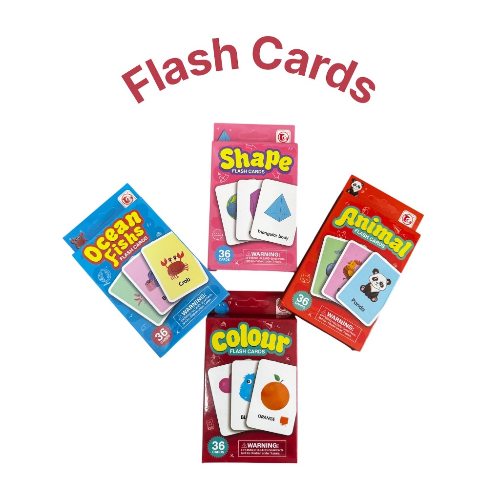 Flash Cards แฟลชการ์ด การ์ดคำศัพท์ จิ๊กซอว์จับคู่คำหลายหมวดหมู่ ของเล่นเสริมพัฒนาการ ของเล่นเด็ก พร้อมส่ง