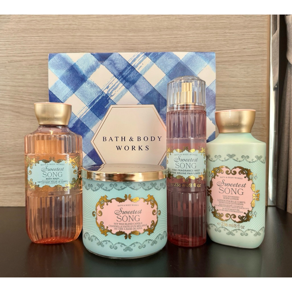 🔴มีส่งด่วน🔴แท้💯Bath and Body Works กลิ่น Sweetest Song Bodymist น้ำหอม Lotion shower gel เทียนหอม พร้อมส่ง✅