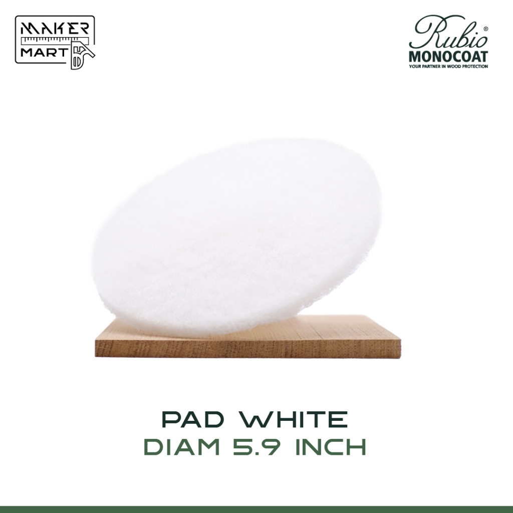 Rubio Monocoat Scrubby pad white แผ่นขัดนวดสีขาว สำหรับ Oil plus 2C