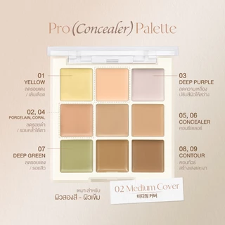 dasique Pro Concealer Palette #เดซีค คอนซีลเลอร์, ปกปิด, รองพื้น
