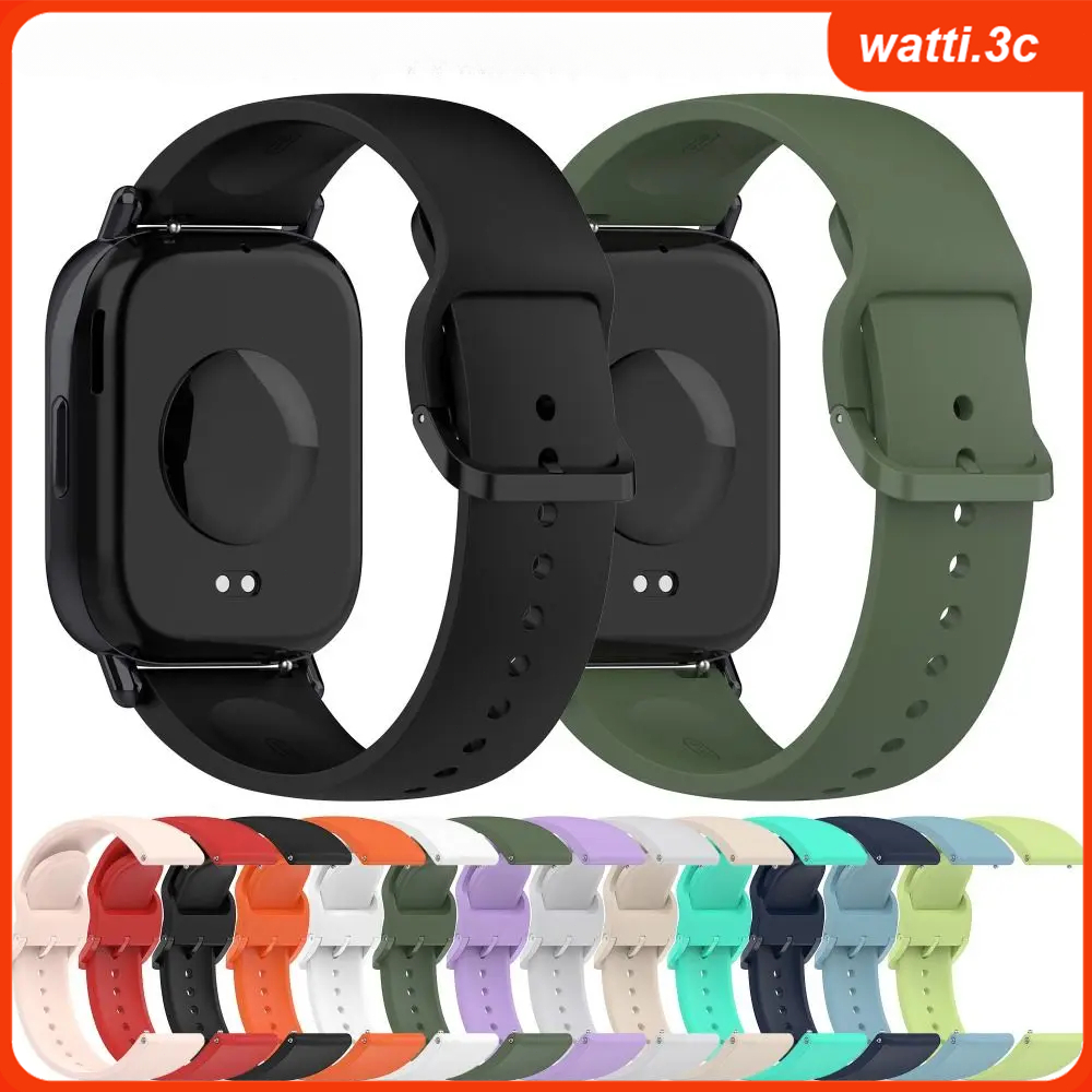 สายนาฬิกาซิลิโคนหลากสีสัน สายนาฬิกาปรับได้สำหรับ Redmi Watch 5 Lite/5 Active