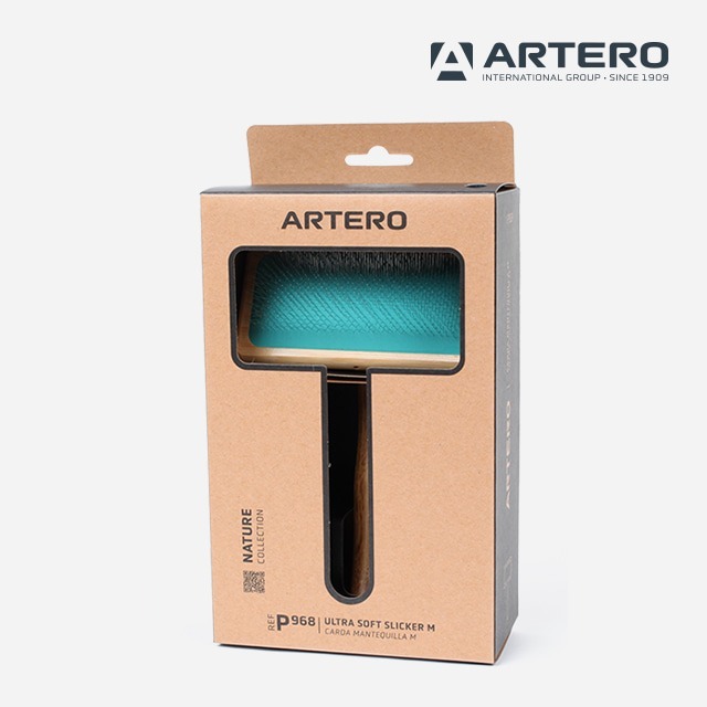 Artero Slicker Supersoft Pin แปรงสลิคเกอร์ สำหรับสุนัข/แมว พร้อมเข็มแปรงที่มีความยืดหยุ่นดี ไม่ระคายเคืองผิวหนัง