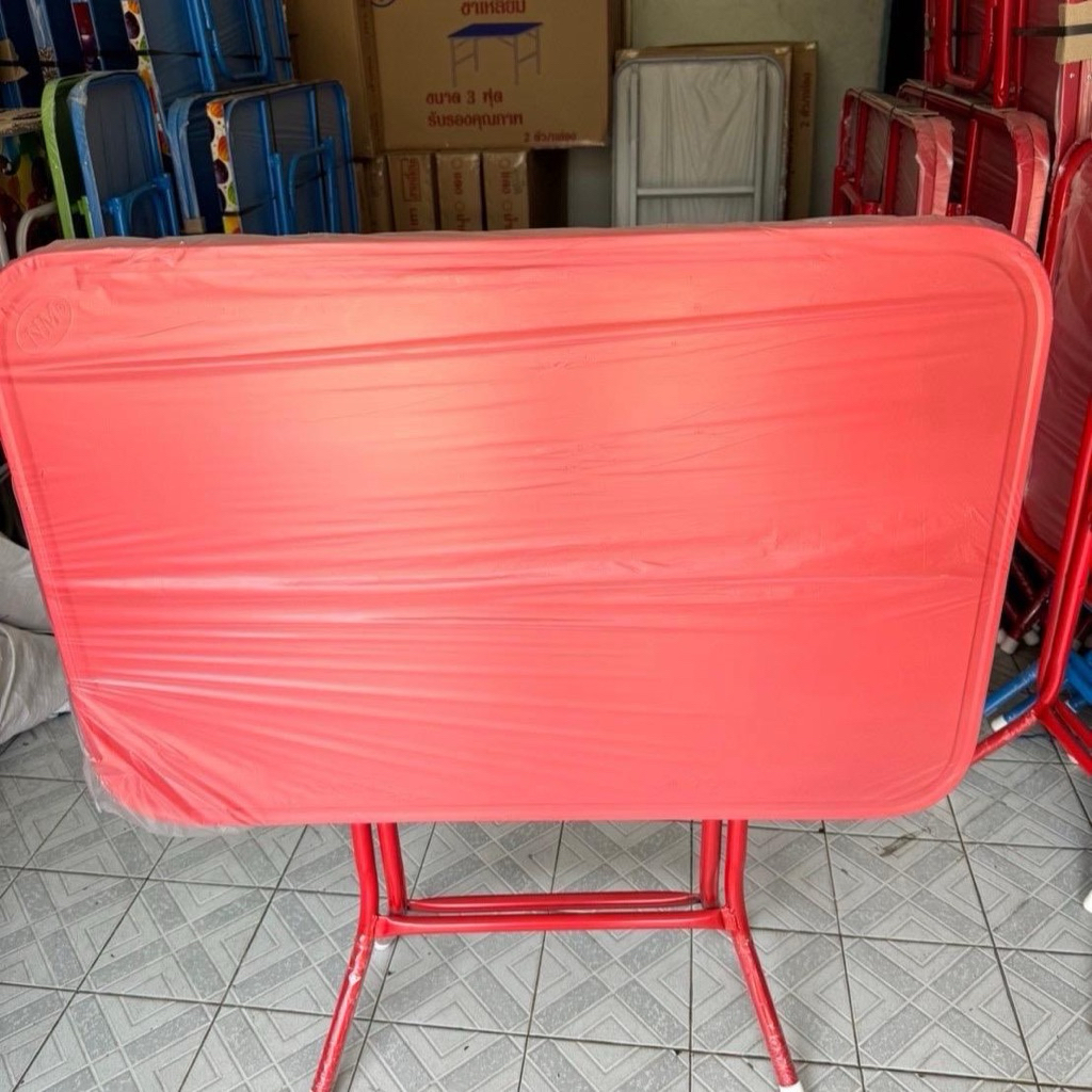 โต๊ะพับหน้าเหล็ก3ฟุต (ขนาด90ยาว60 สูง76 cm)