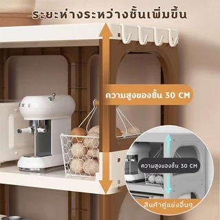 ตู้เก็บของขนาดใหญ่ในครัว สามารถวางไมโครเวฟ หม้อหุงข้าว และเครื่องใช้อื่นๆที่ในครัว ตู้เก็บหนังสือ วางหนังสือได้