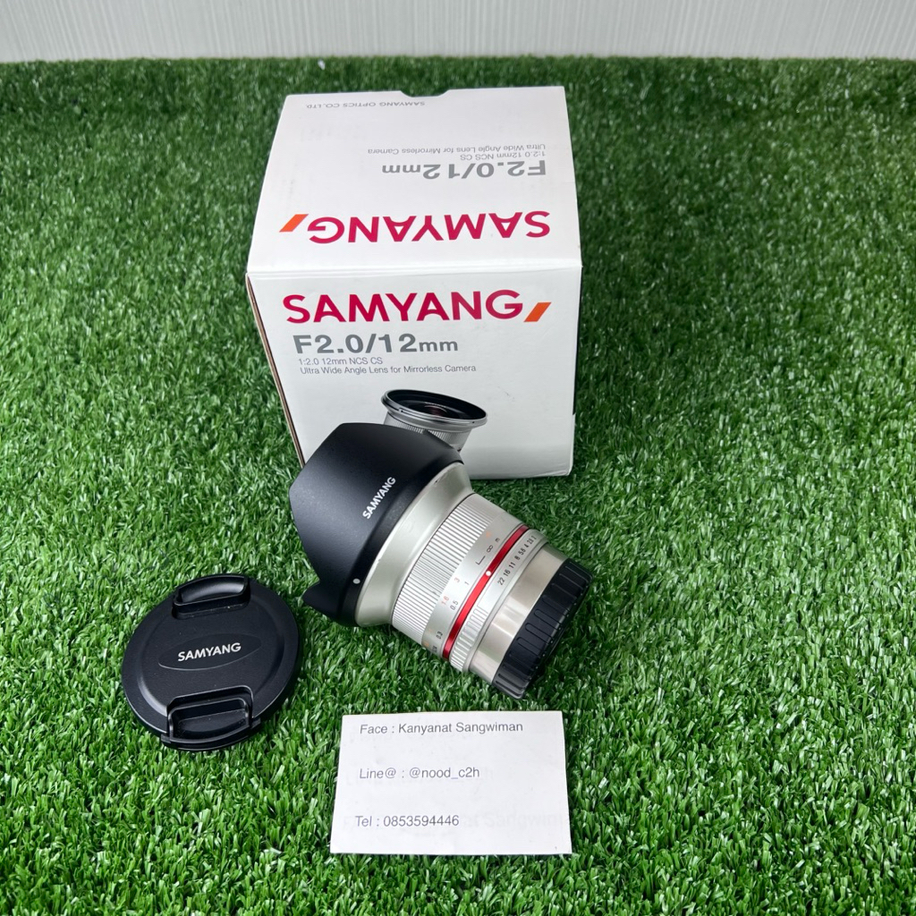 เลนส์ Samyang 12mm F2 สำหรับ Fuji หมดประกัน สภาพดี