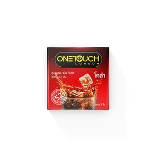 Onetouch ถุงยางอนามัย วันทัช กลิ่นโคล่า ขนาด 52mm 3 ชิ้น x 1