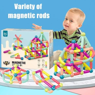 JoyToys ตัวต่อแม่เหล็ก ของเล่นตัวต่อแม่เหล็ก บล็อคตัวต่อแม่เหล็ก เด็กแม่เหล็กเบสบอลบล็อก สร้างจินตนาการ เกมสมอง