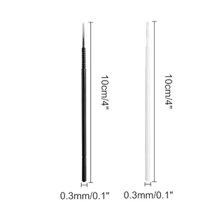 แปรงไมโคร Applicator ผ้าฝ้ายพลาสติกสําหรับปัดขนคิ้ว มม. 100 ชิ้น
