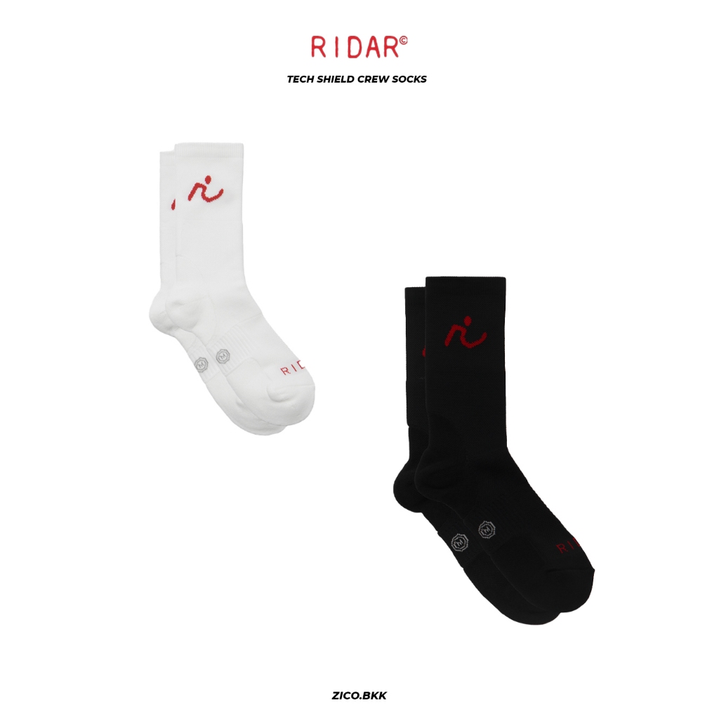 Ridar Tech Shield Crew Socks - 2Pack