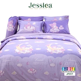 Jessica Kuromi JP017 ลิขสิทธิ์แท้ Sanrio คุโรมิ เจสสิก้า พิมพ์ลายดิจิตอล ชุดเครื่องนอน ผ้าปูที่นอน ผ้าห่มนวม