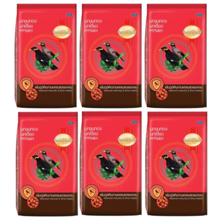 Smart heart อาหารนกขุนทอง นกเอี้ยง สูตรเพิ่มภูมิต้านทาน 400 g. แบบแพ็ค 6 ถุง