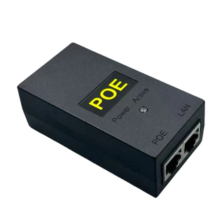 POE Power Injector ใช้ร่วมกันได้ 24V 48V แหล่งจ่ายไฟ POE อะแดปเตอร์อีเทอร์เน็ต POE